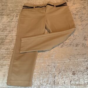 NY & Co Tan Pants with Black Accents